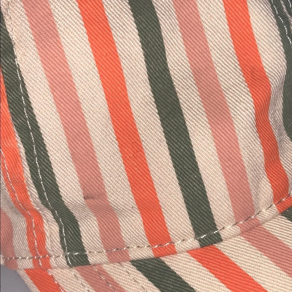 Aerie Funky Striped Distressed Colorful Casual Sporty Ballcap Adjustable OS